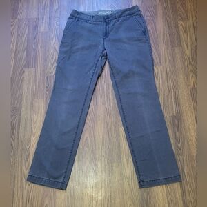 Eddie Bauer Blakely Straight Cotton Pants Womens 8 Legend Wash B73